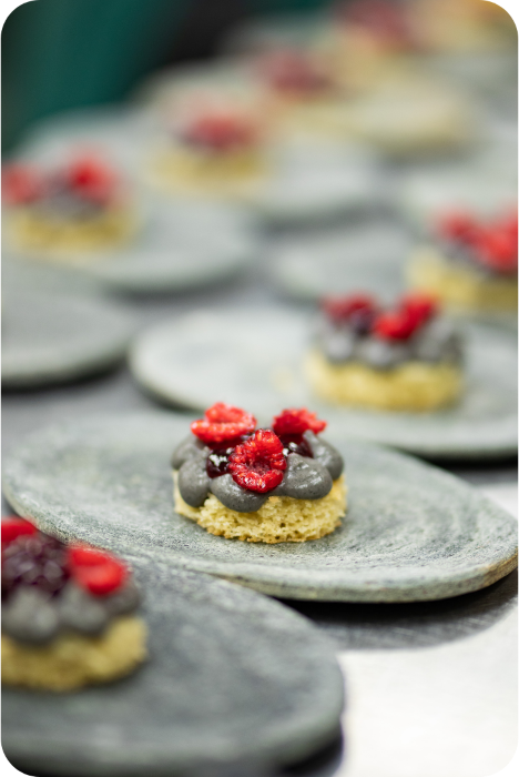 Justine Rist Collaboration culinaire avec Alexis Albrecht au Vieux Couvent à Rhinau