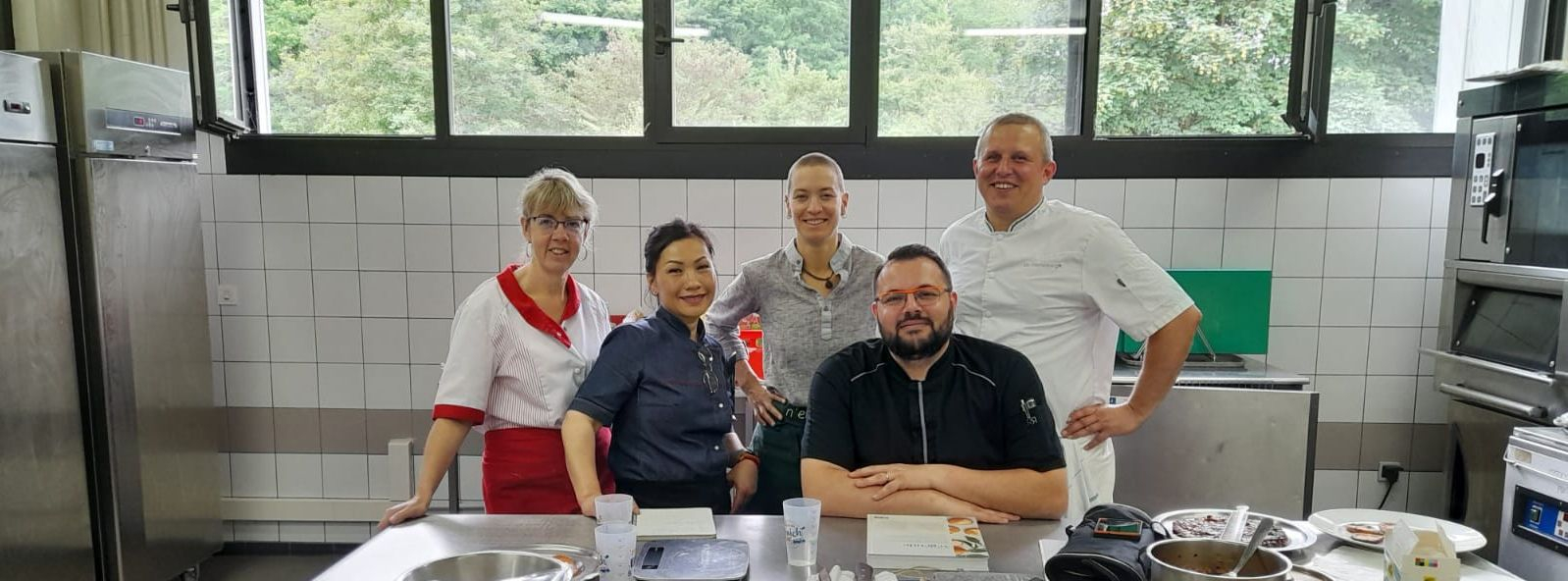 Avec les stagiaires